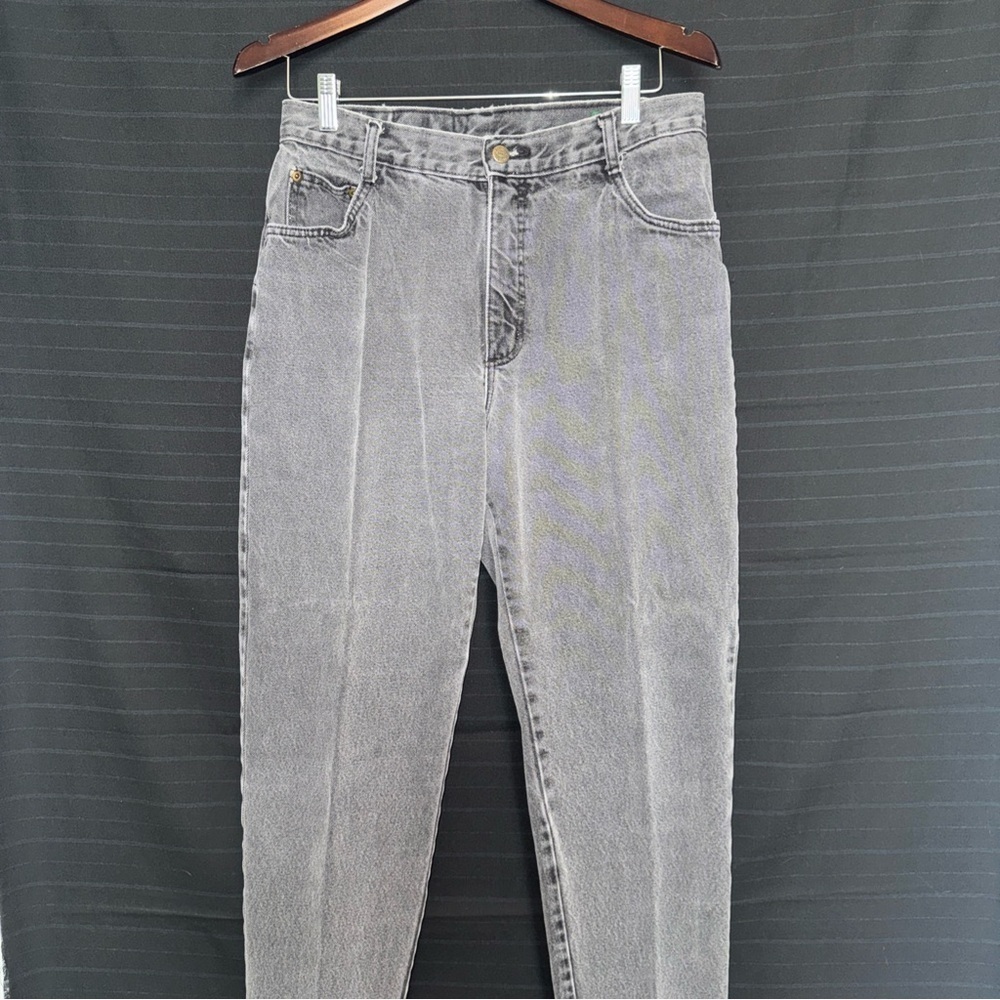 Hunt Club Women’s Light Wash Black Tapered Leg Jeans Womens Size 14 Vintage